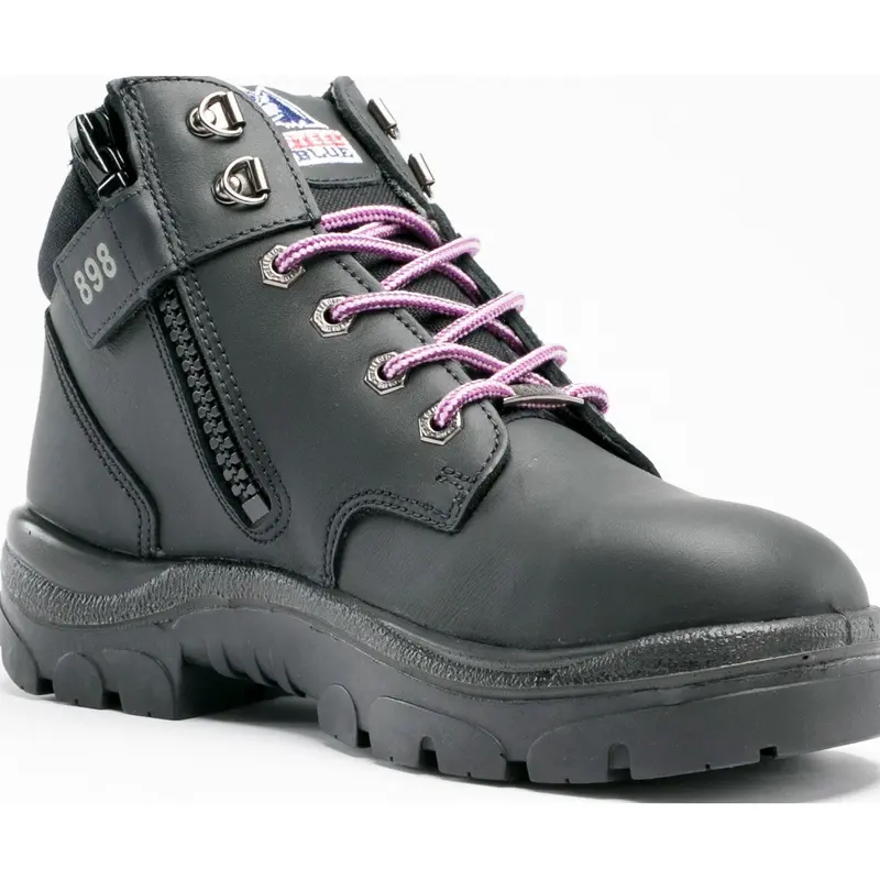 Steel Blue Women's Parkes With Side Zipper- Steel Toe #812898 1
