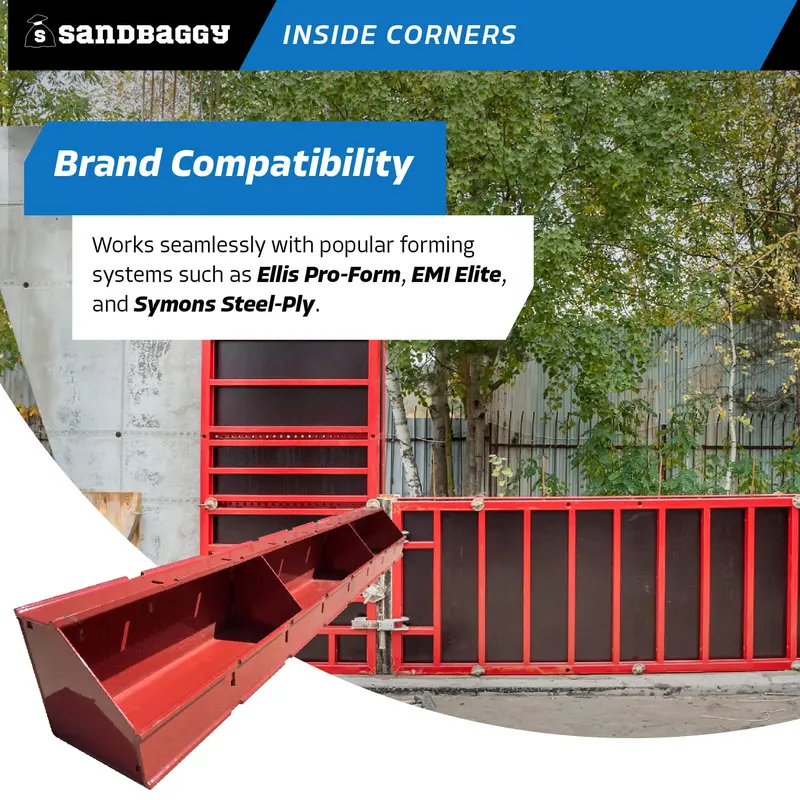 Steel Inside Corners For Concrete Forms (6" X 6" X 4 Ft) 5