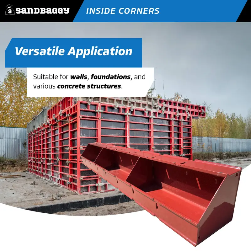 Steel Inside Corners For Concrete Forms (6" X 6" X 4 Ft) 6