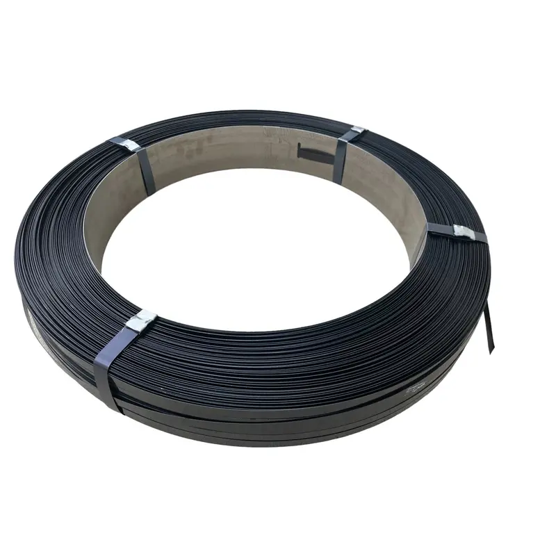 Steel Strapping Coil (Black) - Rust Resistant Metal Banding (1/2"W X 2800'L X 0.02" Thick) 1