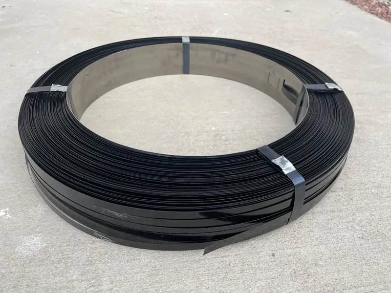 Steel Strapping Coil (Black) - Rust Resistant Metal Banding (1/2"W X 2800'L X 0.02" Thick) 13