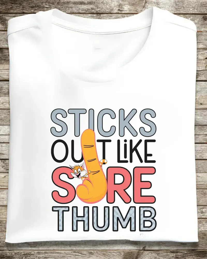 Stick Out Like A Sore Thumb Unisex Softstyle T-Shirt 1