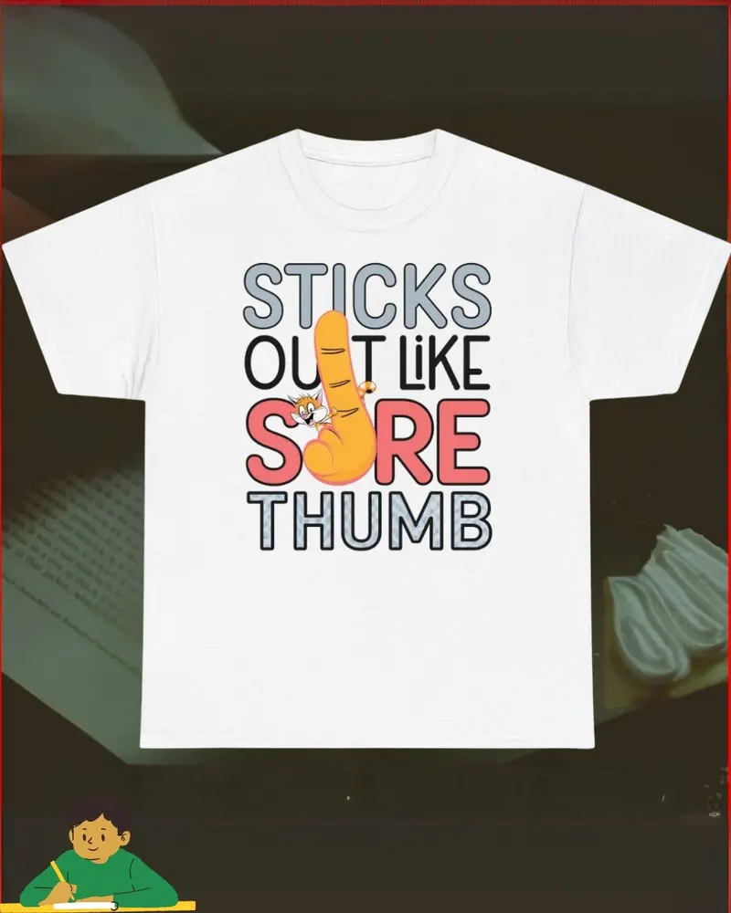 Stick Out Sore Throat Cotton T-Shirt 1