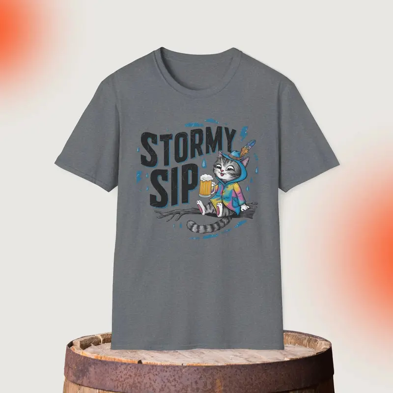 Stormy Sip Cotton Men Tshirt 10