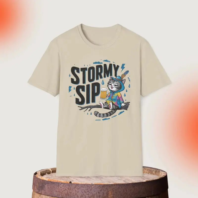 Stormy Sip Cotton Men Tshirt 11