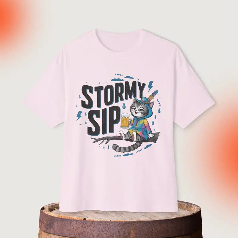 Story Sip Unisex Beerlover Oversized Boxy Tshirt 2