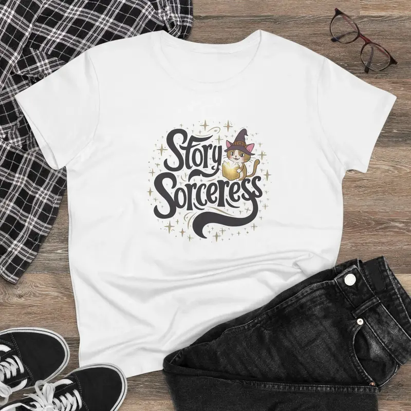 Story Sorcerer Book Lover Women T-Shirt 2