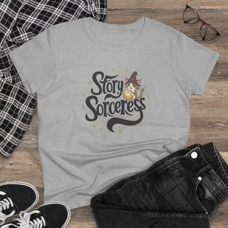Story Sorcerer Book Lover Women T-Shirt 3