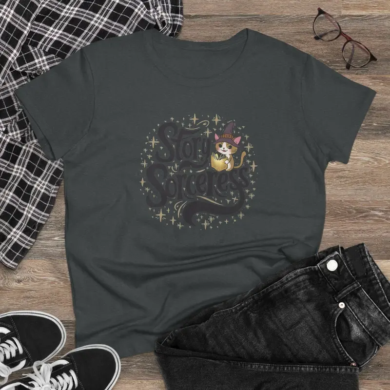 Story Sorcerer Book Lover Women T-Shirt 4