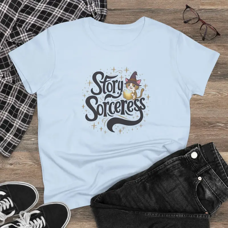Story Sorcerer Book Lover Women T-Shirt 5