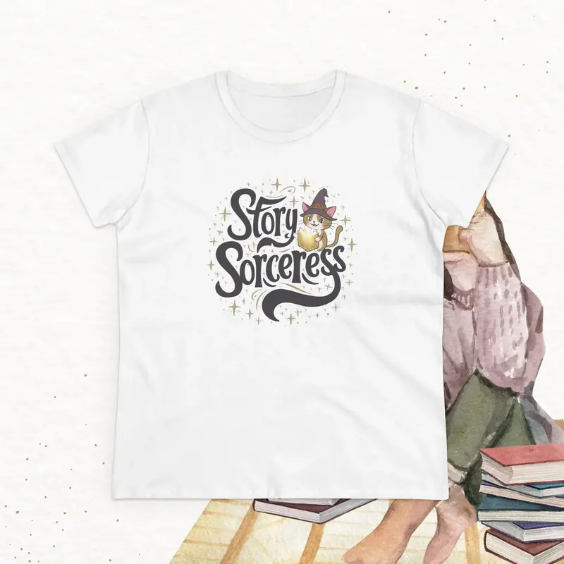 Story Sorcerer Book Lover Women T-Shirt 7