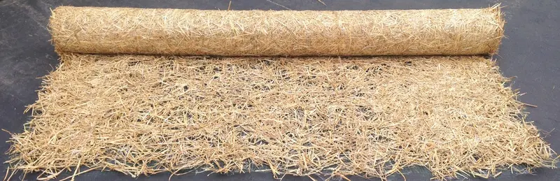 Straw Mat With Double Net - Erosion Control (Biodegradable) - 4 Ft Or 8 Ft Wide (Lasts 2 Yr) 12