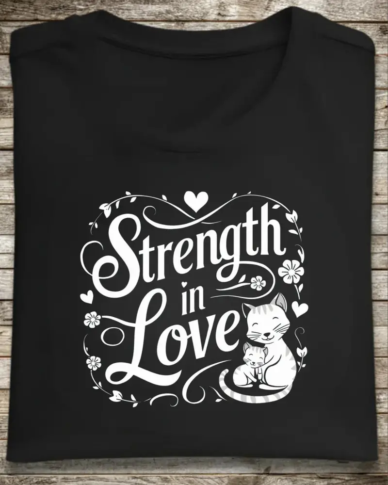 Strength In Love Cotton T-Shirt 1
