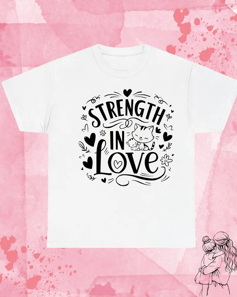 Strength In Love Cotton T-Shirt 1
