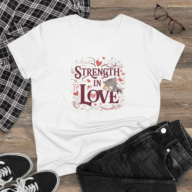 Strength In Love Women Cotton Tshirt 2