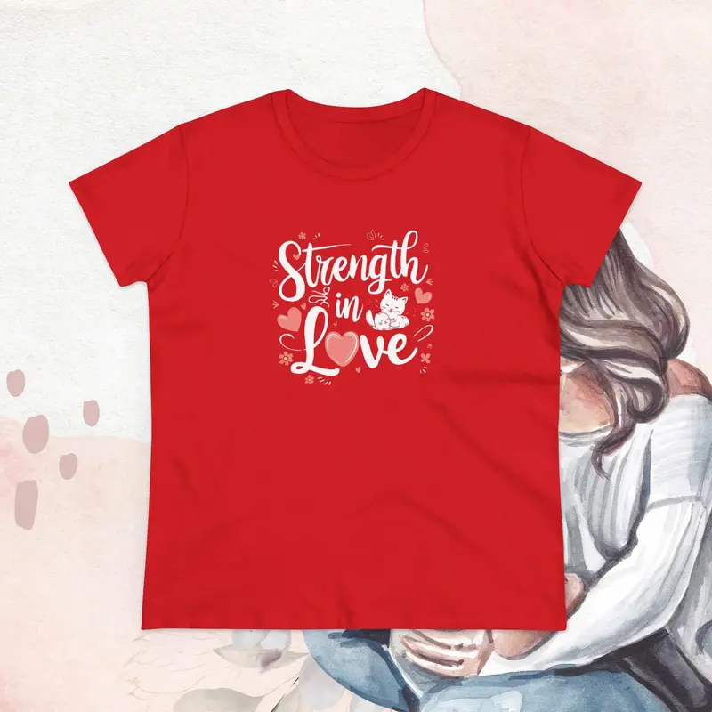 Strength In Love Women Cotton Tshirts 20