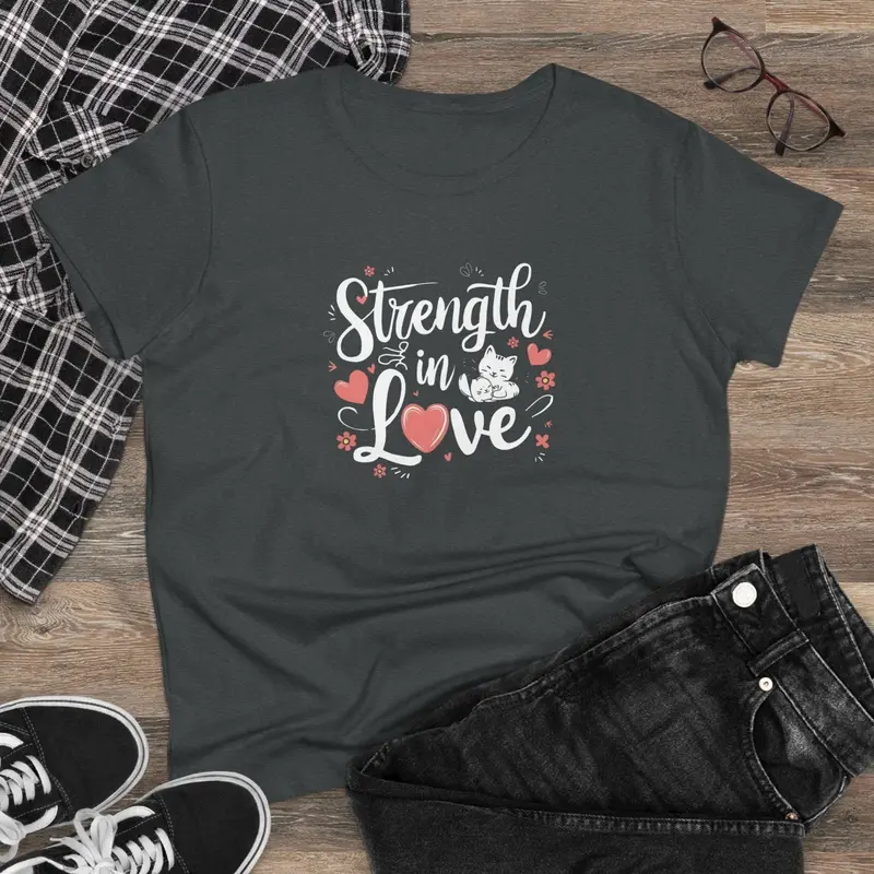 Strength In Love Women Cotton Tshirts 5