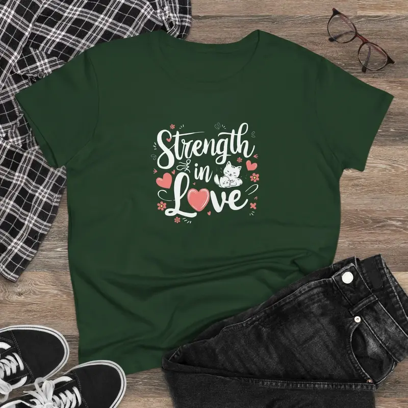 Strength In Love Women Cotton Tshirts 6