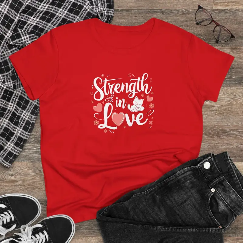 Strength In Love Women Cotton Tshirts 7