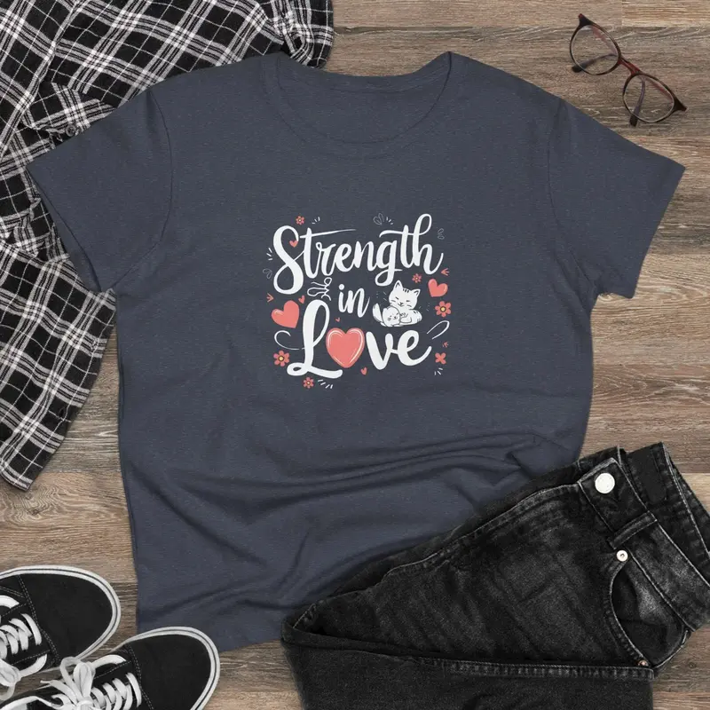 Strength In Love Women Cotton Tshirts 7