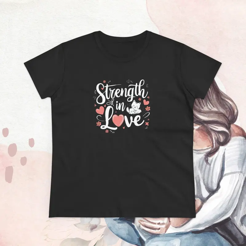 Strength In Love Women Cotton Tshirts 8