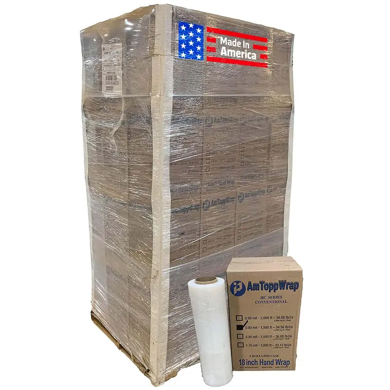 Stretch Wrap Film - 18-Inch X 1500 Ft [Made In Usa] 1