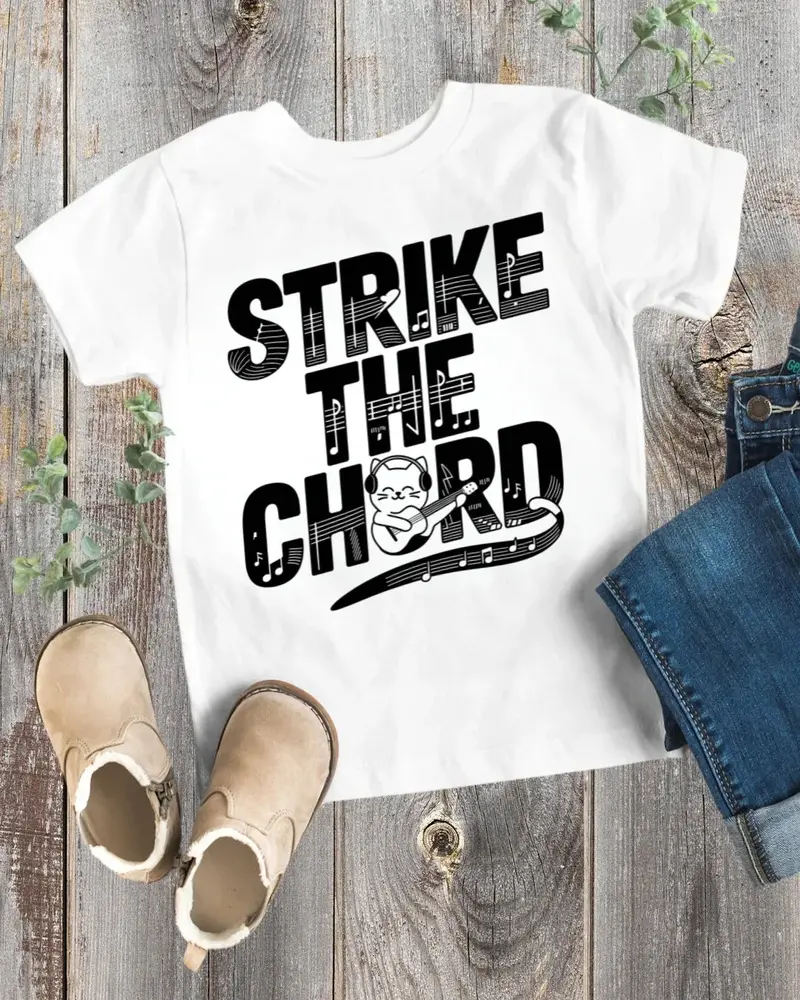 Strike The Cord Kid Heavy Cotton Tshirt 1