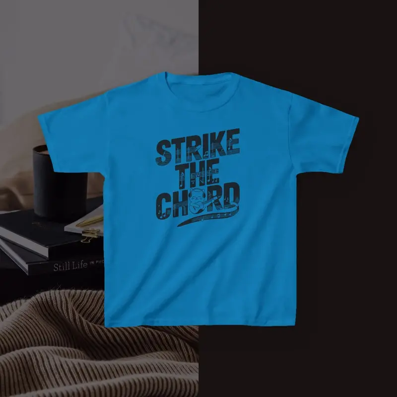 Strike The Cord Kid Heavy Cotton Tshirt 10