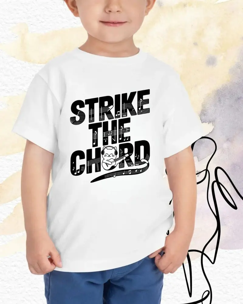 Strike The Cord Kid Heavy Cotton Tshirt 3