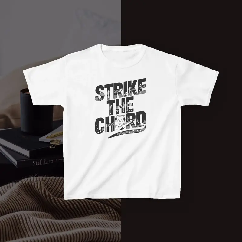 Strike The Cord Kid Heavy Cotton Tshirt 4