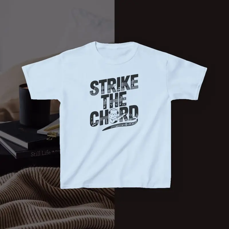 Strike The Cord Kid Heavy Cotton Tshirt 6