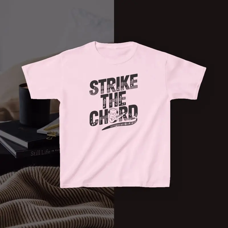 Strike The Cord Kid Heavy Cotton Tshirt 7