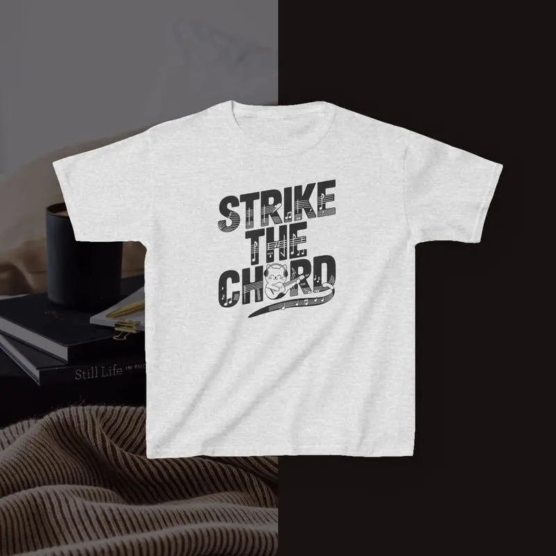 Strike The Cord Kid Heavy Cotton Tshirt 8