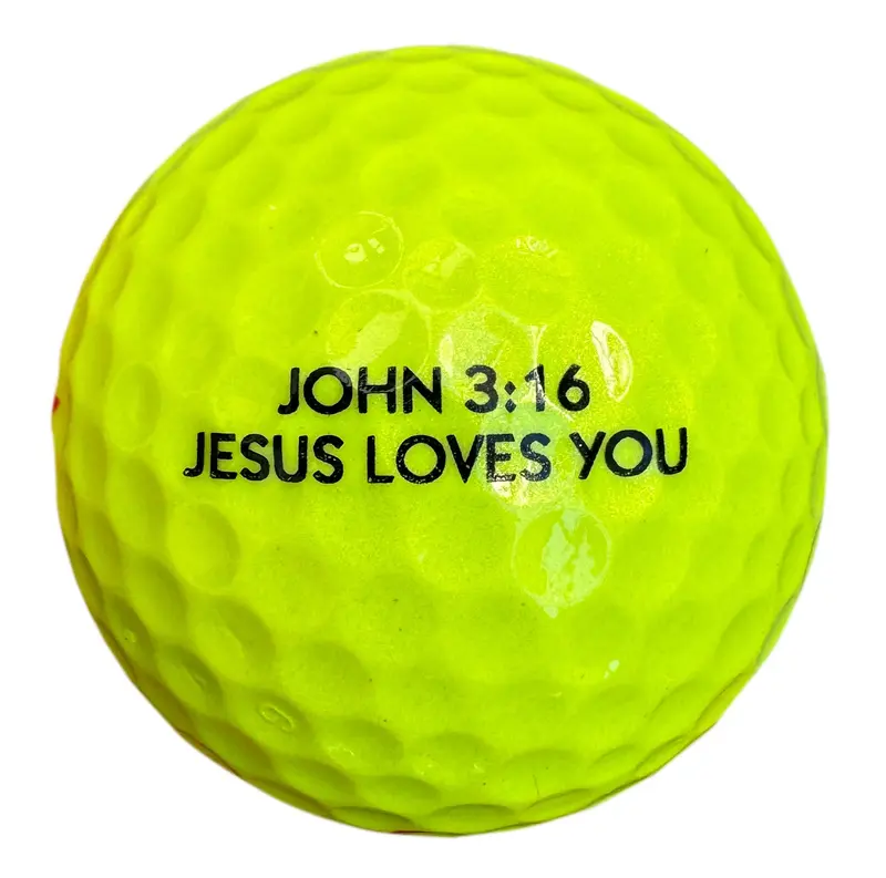 Super Soft Yellow Golf Balls - John 3:16 Inscribed - Low Flight, Low Spin (Usa Made) 1