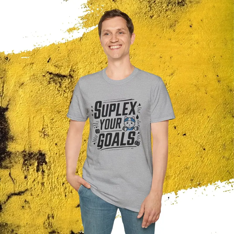 Suplex Your Goals Cotton Men Tshirt 16