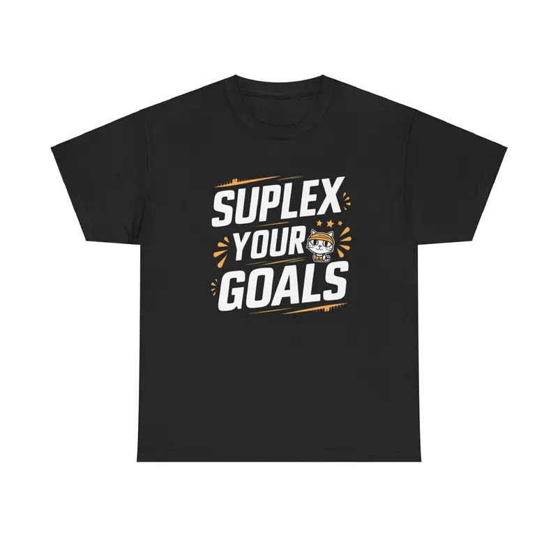 Suplex Your Goals Cotton T-Shirt 5