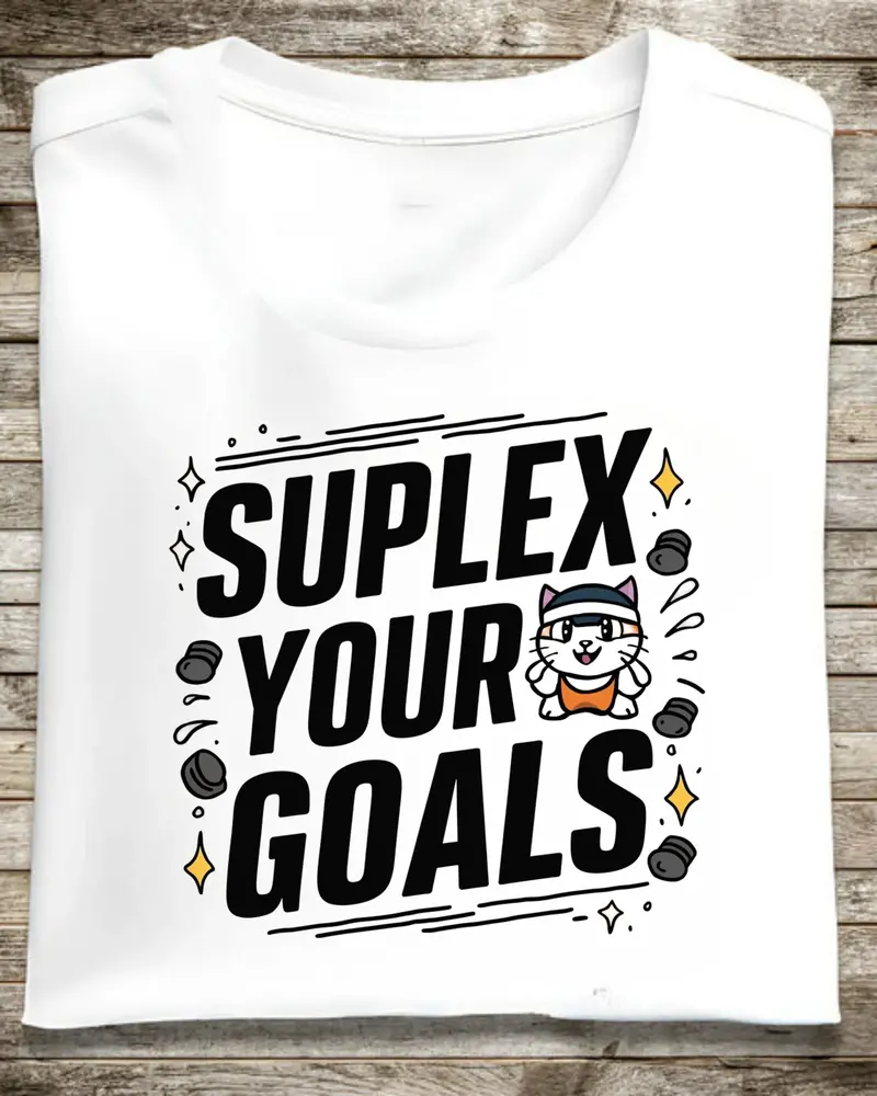 Suplex Your Goals Cotton Tshirt 1