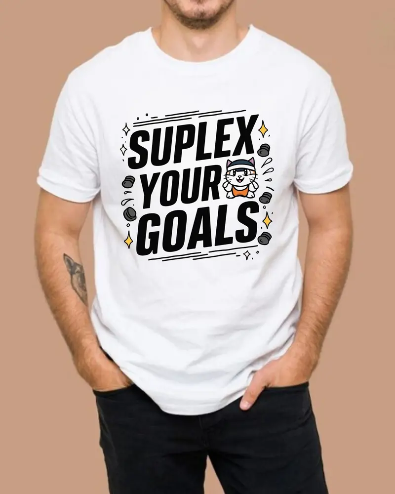Suplex Your Goals Cotton Tshirt 4