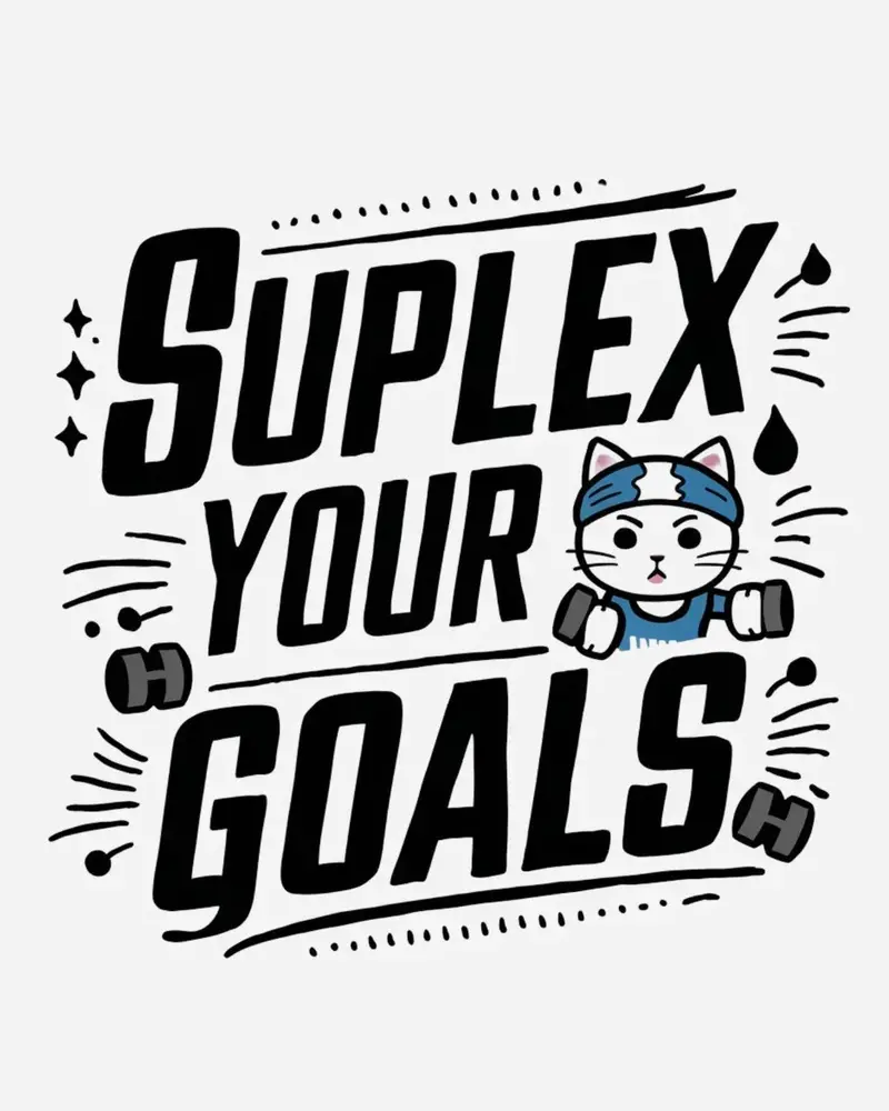 Suplex Your Goals Ultra Cotton Crewneck Sweatshirt 2