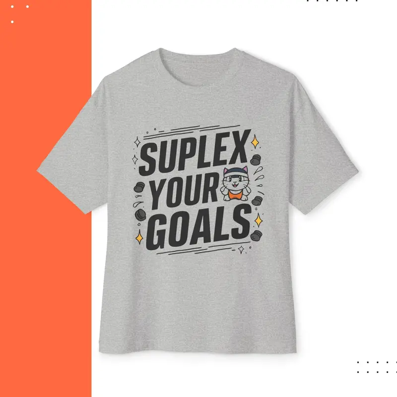Suplex Your Goals Unisex Gym Oversized Boxy Tshirt 4