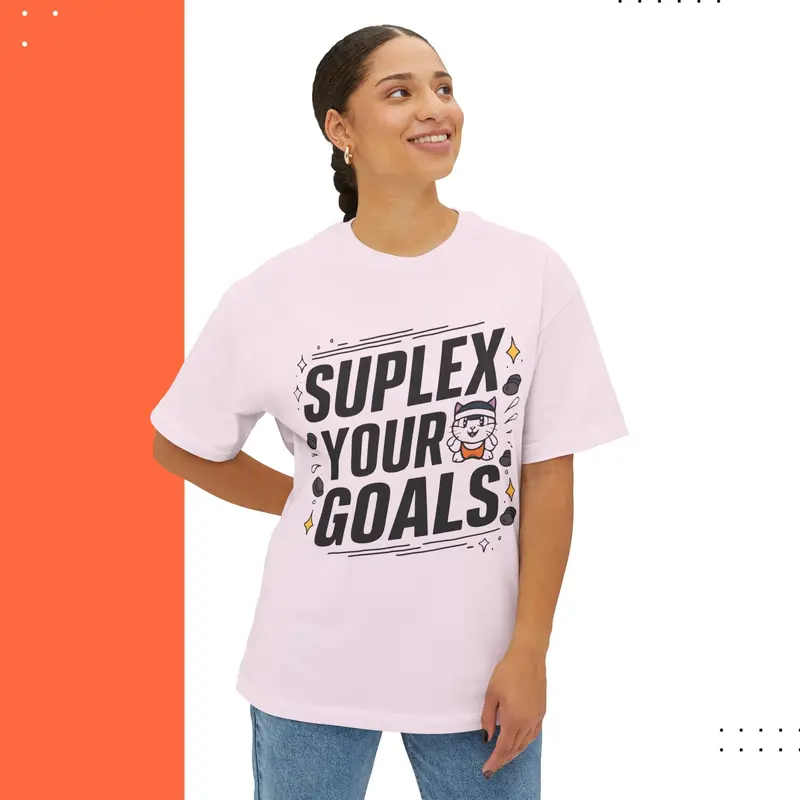 Suplex Your Goals Unisex Gym Oversized Boxy Tshirt 6
