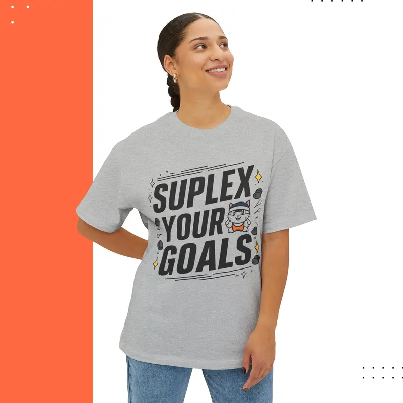 Suplex Your Goals Unisex Gym Oversized Boxy Tshirt 8