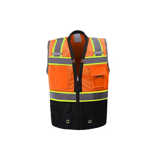 Sv344bkc-2- Black Premium Surveyor Vest 1