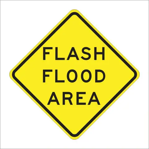Sw35 (Ca) Flash Flood Area Sign 1