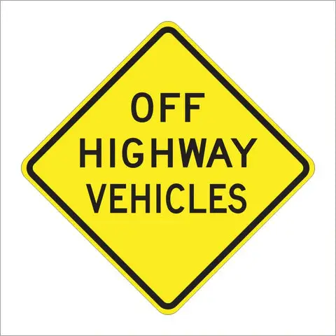 Sw47 (Ca) Off Highway Vehicles Sign 1