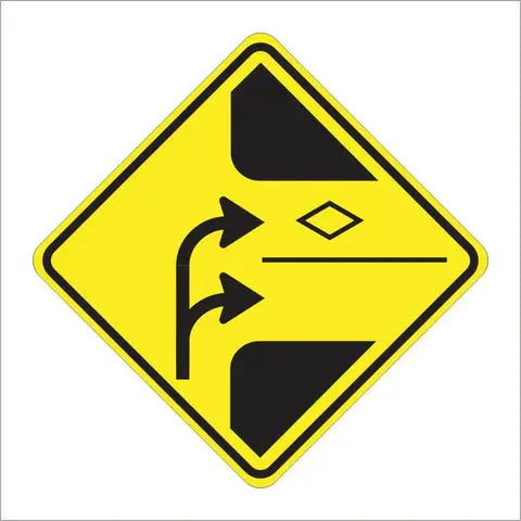 Sw54 (Ca) Hov Lane Section Right Or Left Arrow Sign 1