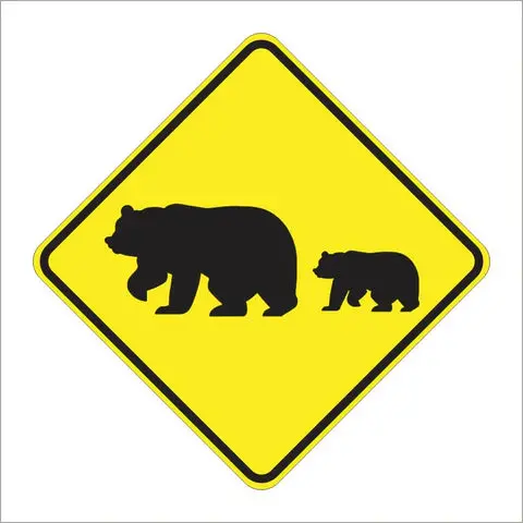 Sw59 (Ca) Migrating Bears (Symbol) Sign 1