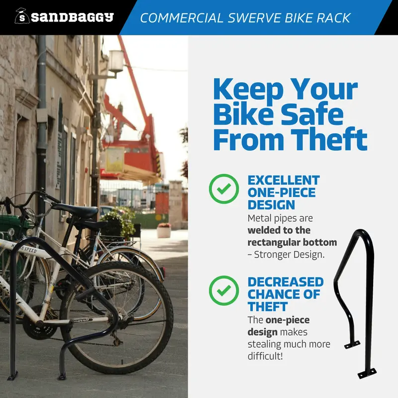 Swerve Commercial Bike Rack - Dual Bike Security 3