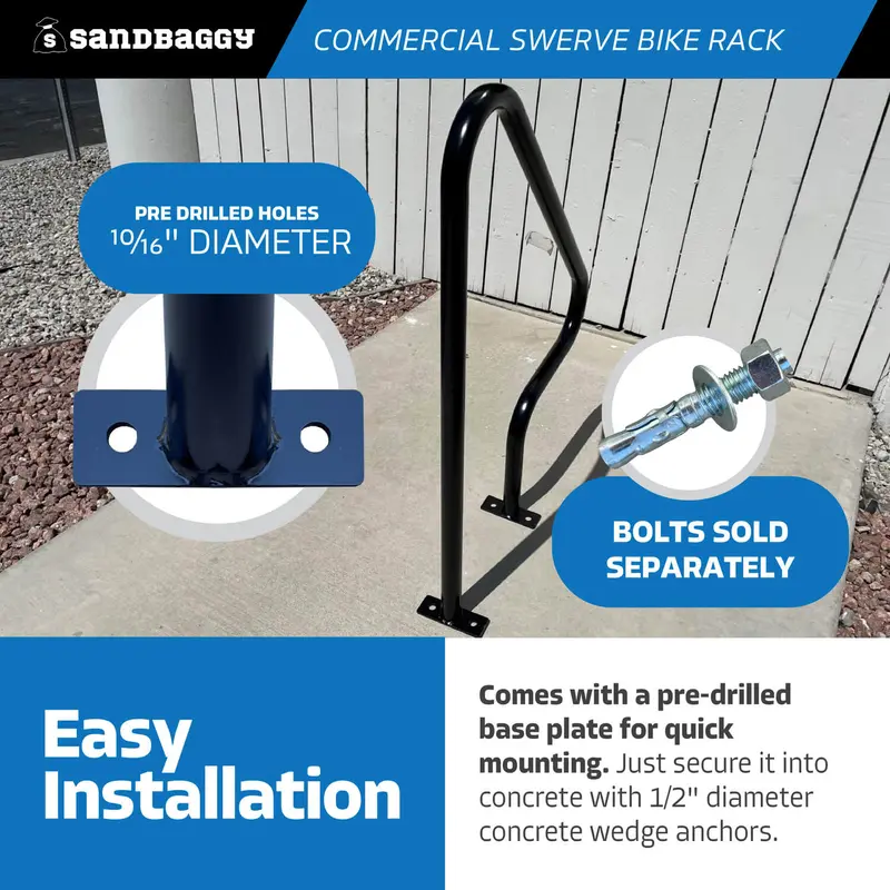 Swerve Commercial Bike Rack - Dual Bike Security 4