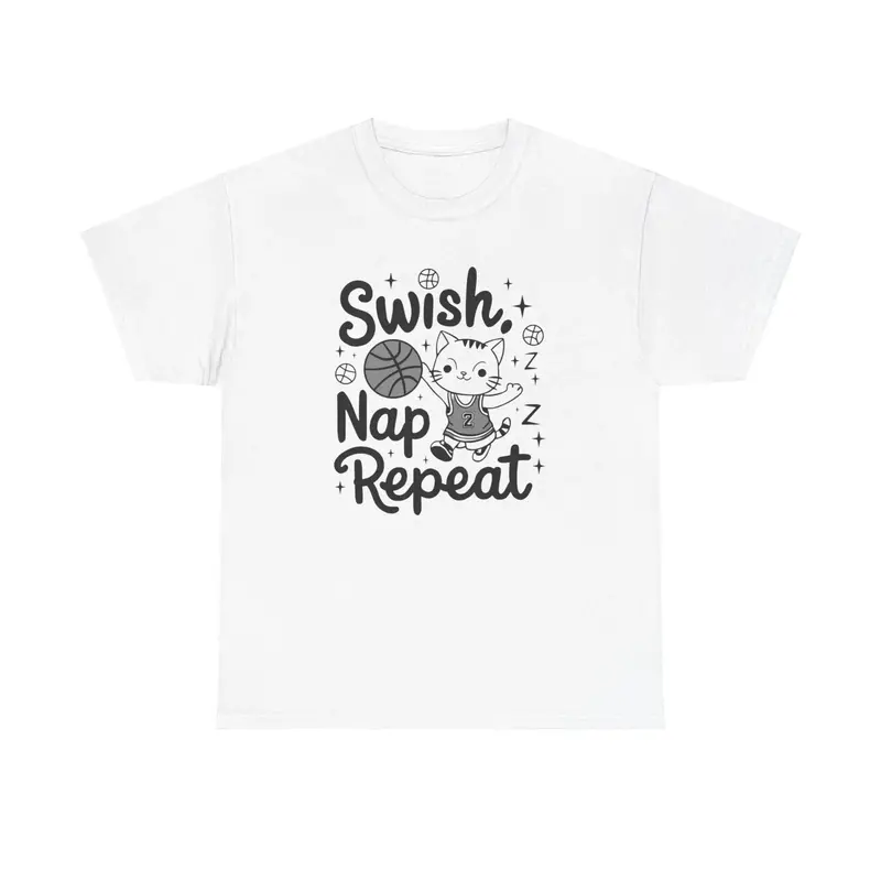 Swish Nap Repeat Basketball Tee 5